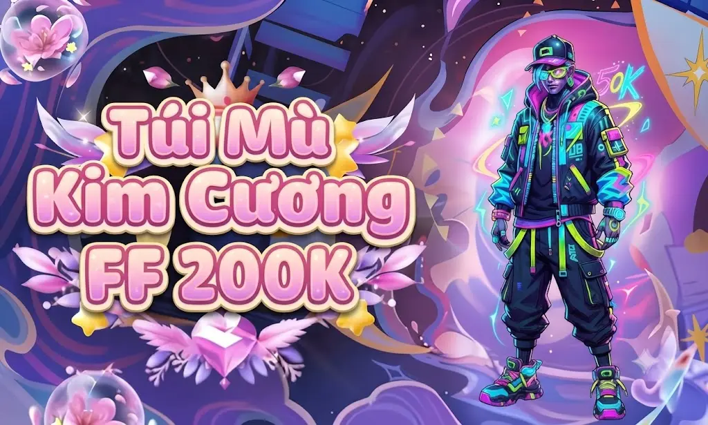 TÚI MÙ KIM CƯƠNG FREE FIRE 200K